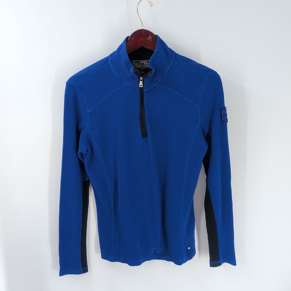 Lauren Active Ralph Lauren Outdoor 1/4 Zip Pullover Sweatshirt Royal Blue Size L
